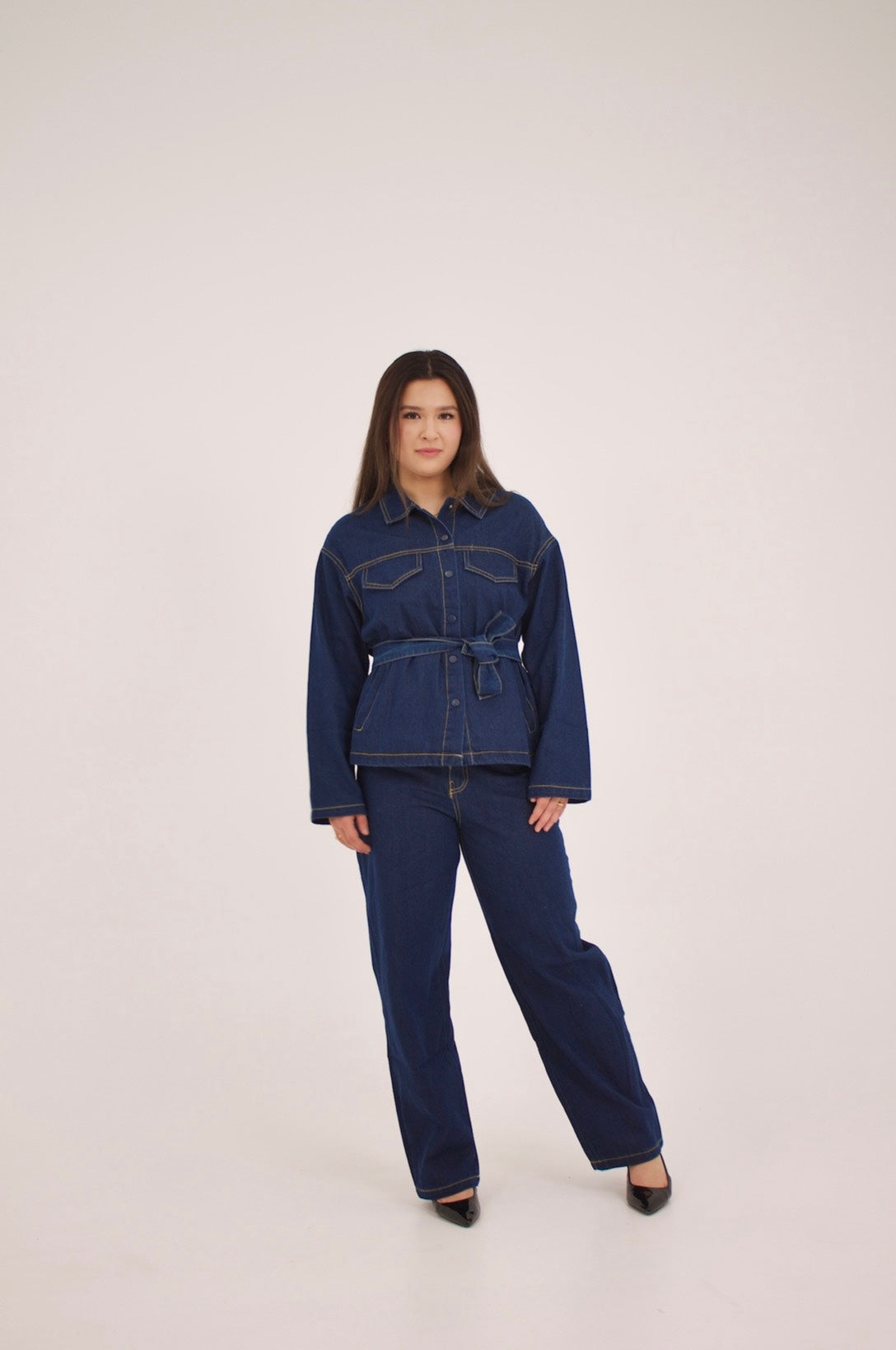 Denim Modest Set