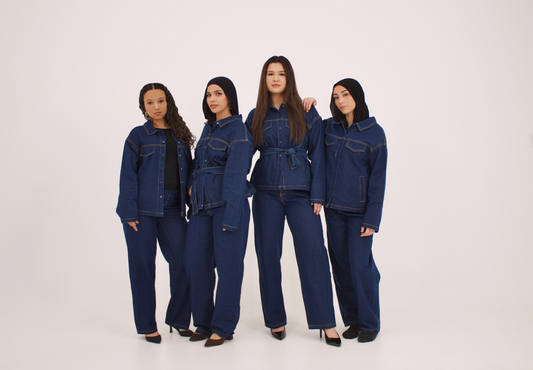Denim Modest Set