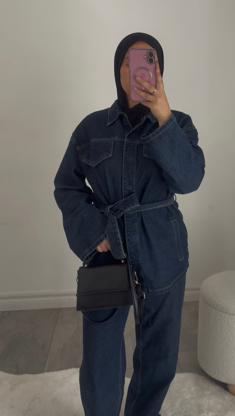 Denim Modest Set
