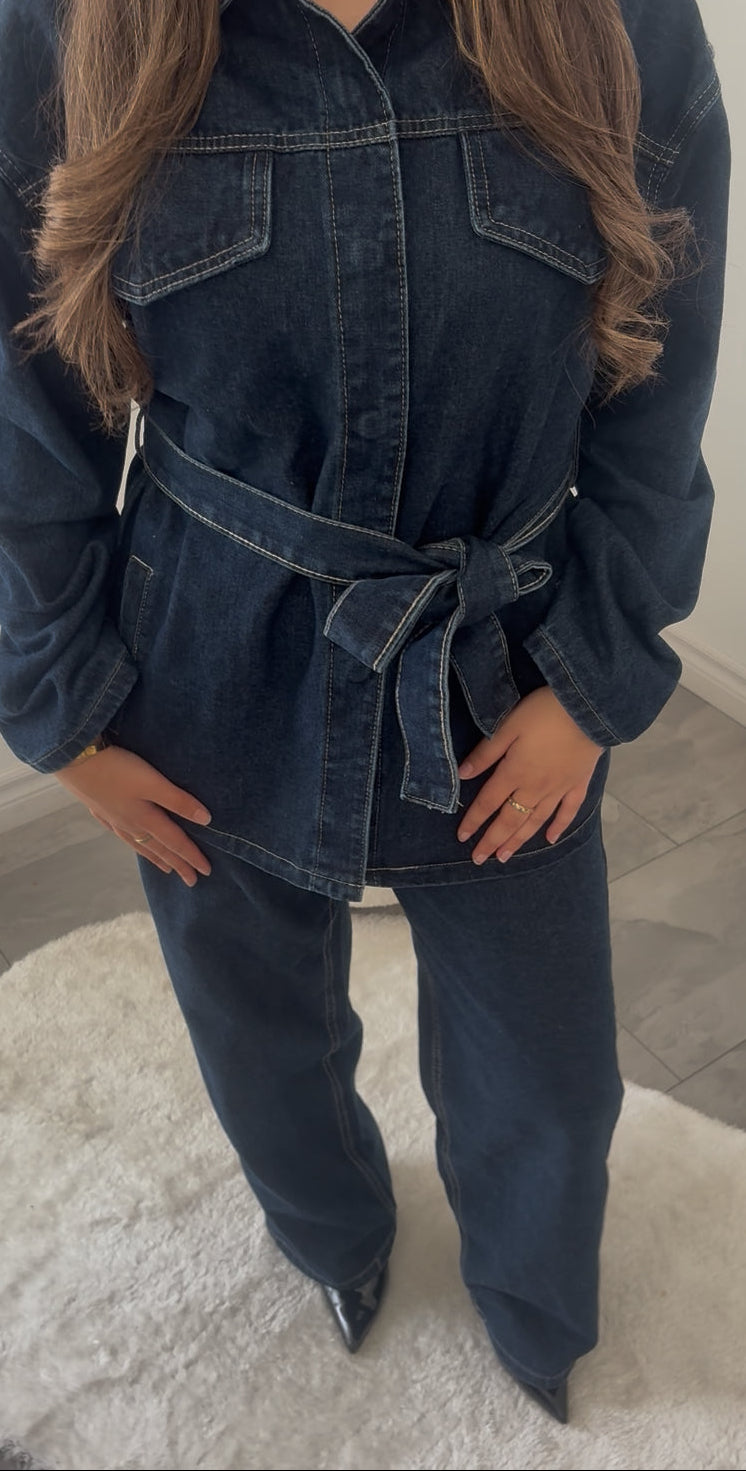 Denim Modest Set